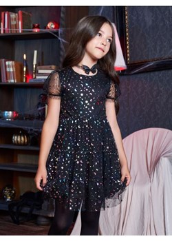 Sinsay - Sukienka tiulowa z błyszczącymi aplikacjami - czarny ze sklepu Sinsay w kategorii Sukienki dziewczęce - zdjęcie 187338999