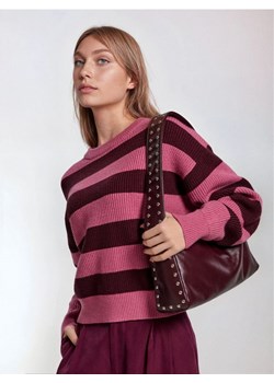 Sinsay - Torebka hobo z imitacji skóry - bordowy ze sklepu Sinsay w kategorii Torebki damskie - zdjęcie 187339037
