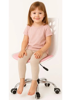 Biało-różowe do biurka krzesło dla dziewczynki F3-M79 ze sklepu Edinos.pl w kategorii Fotele dziecięce - zdjęcie 187339087