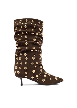 Botki Eva Minge EO-TESS-2117-05 Brązowy ze sklepu eobuwie.pl w kategorii Botki - zdjęcie 187339535