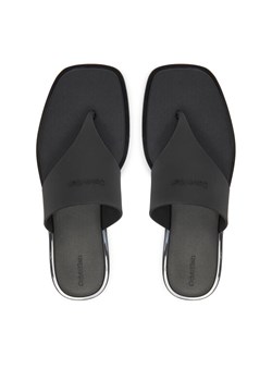 Japonki Calvin Klein Toepost Tpu Slide HW0HW02836 Czarny ze sklepu eobuwie.pl w kategorii Klapki damskie - zdjęcie 187339555