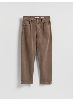Reserved - Jeansy loose z efektem sprania - brązowy ze sklepu Reserved w kategorii Jeansy męskie - zdjęcie 187340136