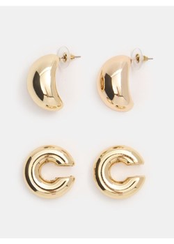 Sinsay - Kolczyki z błyszczącym wykończeniem 3 pack - złoty ze sklepu Sinsay w kategorii Kolczyki - zdjęcie 187340278