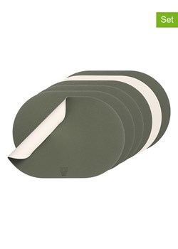 Björn Podkładki (6 szt.) w kolorze kremowo-zielonym - 44,5 x 30 cm ze sklepu Limango Polska w kategorii Podkładki na stół - zdjęcie 187340366