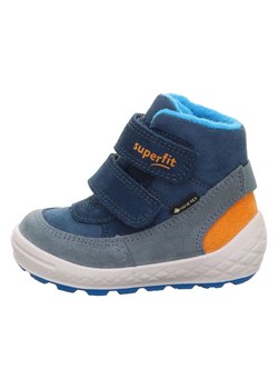 superfit Skórzane botki zimowe "Groovy 2.0" w kolorze niebieskim ze sklepu Limango Polska w kategorii Buty zimowe dziecięce - zdjęcie 187340799