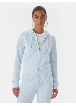 Juicy Couture Bluza Madison JCWAS225306 Błękitny Slim Fit ze sklepu MODIVO w kategorii Bluzy damskie - zdjęcie 187340978