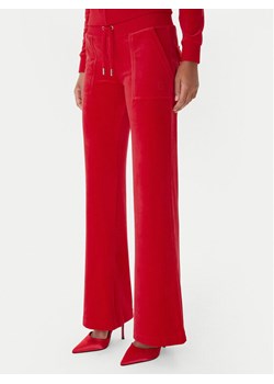 Juicy Couture Spodnie dresowe Layla JCSEBJ001 Czerwony Flared Leg ze sklepu MODIVO w kategorii Spodnie damskie - zdjęcie 187340979