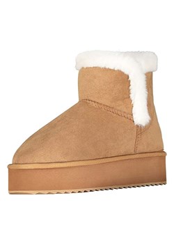 Geographical Norway Botki zimowe "Oslo" w kolorze jasnobrązowym ze sklepu Limango Polska w kategorii Śniegowce damskie - zdjęcie 187341379