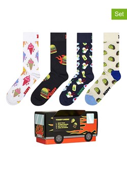 Happy Socks Skarpety (4 pary) ze wzorem ze sklepu Limango Polska w kategorii Skarpetki męskie - zdjęcie 187341416