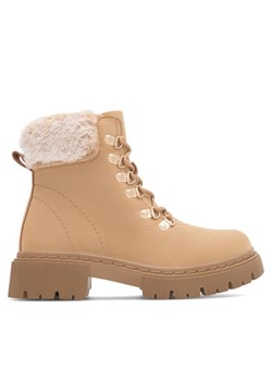 Trapery Clara Barson TRINITY WS5866-20 Beżowy ze sklepu eobuwie.pl w kategorii Workery damskie - zdjęcie 187341765