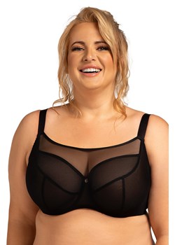 Biustonosz miękki Nessa Salma crop top czarny ze sklepu kontri.pl w kategorii Biustonosze - zdjęcie 187342125