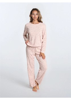 Sinsay - Bawełniana piżama dwuczęściowa - różowy ze sklepu Sinsay w kategorii Piżamy damskie - zdjęcie 187342868