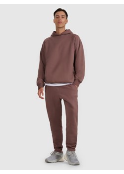 Męskie spodnie dresowe 4F 4FWAW25TTROM1251 - brązowe ze sklepu Sportstylestory.com w kategorii Spodnie męskie - zdjęcie 187343008