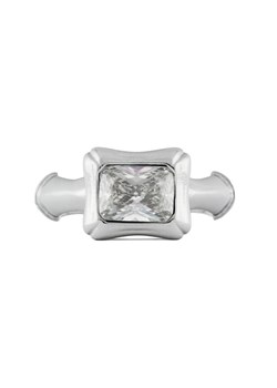 Guess Pierścionek JUBR05 173JW Srebrny ze sklepu MODIVO w kategorii Pierścionki - zdjęcie 187343378