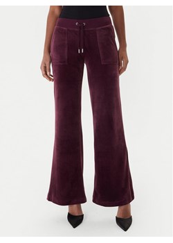 Juicy Couture Spodnie dresowe Layla JCSEBJ001 Bordowy Flared Leg ze sklepu MODIVO w kategorii Spodnie damskie - zdjęcie 187343389