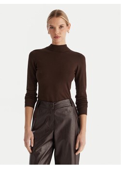 ACCESS FASHION Golf 54-8074 Brązowy Slim Fit ze sklepu MODIVO w kategorii Swetry damskie - zdjęcie 187343398