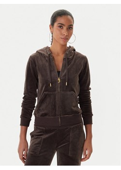 Juicy Couture Bluza Robertson JCAP176G Brązowy Slim Fit ze sklepu MODIVO w kategorii Bluzy damskie - zdjęcie 187343416
