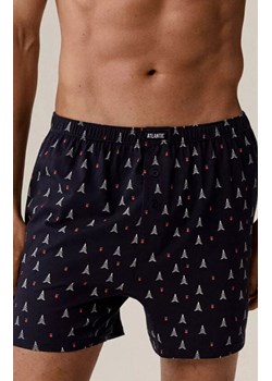 Atlantic 2-pack luźne bokserki męskie 2GMB-010-GRANATOWY, Kolor granatowy-wzór, Rozmiar L, ATLANTIC ze sklepu Primodo w kategorii Majtki męskie - zdjęcie 187343777