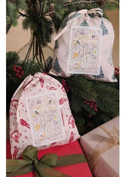 Świąteczna piżama damska z woreczkiem prezentowym zielona ALISEE, Kolor ecru-zielony, Rozmiar L, Sorbetto ze sklepu Primodo w kategorii Piżamy damskie - zdjęcie 187343859