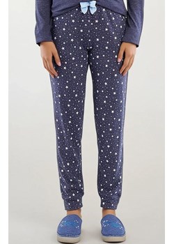Długa piżama damska w gwiazdki granatowa DENISA, Kolor granatowy-wzór, Rozmiar L, Sorbetto ze sklepu Primodo w kategorii Piżamy damskie - zdjęcie 187343866