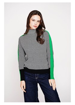 C&amp; Jo Sweter w kolorze czarno-biało-zielonym ze sklepu Limango Polska w kategorii Swetry damskie - zdjęcie 187344018