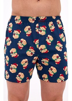 Bawełniane bokserki męskie plus size Bears 2 016/24, Kolor granatowy-wzór, Rozmiar 3XL, Cornette ze sklepu Intymna w kategorii Majtki męskie - zdjęcie 187344249