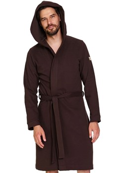 Doctor Nap szlafrok męski z kapturem SMW.7332.BROWNIE, Kolor brązowy, Rozmiar M, Doctor Nap ze sklepu Intymna w kategorii Szlafroki męskie - zdjęcie 187344299