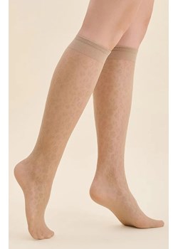 Beżowe podkolanówki w cętki Esma 20 DEN, Kolor beżowy, Rozmiar uniwersalny, Gabriella ze sklepu Intymna w kategorii Podkolanówki - zdjęcie 187344335