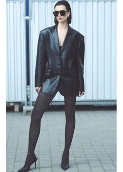 Żakardowe rajstopy z efektem siateczki czarne Galia 80 DEN, Kolor czarny, Rozmiar 2, Gabriella ze sklepu Intymna w kategorii Rajstopy - zdjęcie 187344336