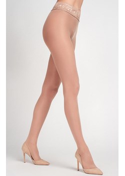 Rajstopy damskie z koronkowym pasem naturalne 2620 20 DEN, Kolor naturalny, Rozmiar 2, LEGS ze sklepu Intymna w kategorii Rajstopy - zdjęcie 187344418