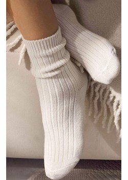 Skarpetki damskie z wełną merynosów i kaszmirem mleczne SCM26, Kolor mleczny, Rozmiar 36-40, LEGS ze sklepu Intymna w kategorii Skarpetki damskie - zdjęcie 187344465