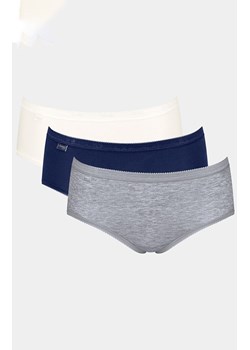 Sloggi 3-pak figi damskie Basic Midi 10107163-V017, Kolor granatowo-szary, Rozmiar 40, Sloggi ze sklepu Intymna w kategorii Majtki damskie - zdjęcie 187344556