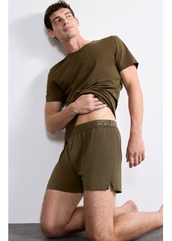 Sloggi bawełniane bokserki męskie Boxer Shorts 10215473-7305, Kolor khaki, Rozmiar L, Sloggi ze sklepu Intymna w kategorii Majtki męskie - zdjęcie 187344636