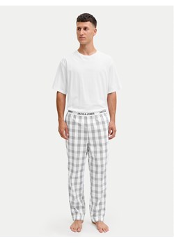 Jack & Jones Piżama Luca 12266993 Biały Standard Fit ze sklepu MODIVO w kategorii Piżamy męskie - zdjęcie 187346148