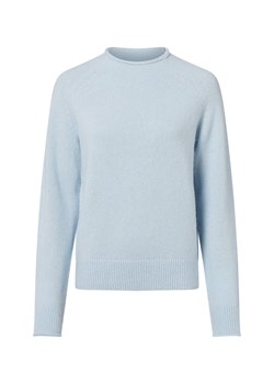 BOSS Orange Damski sweter z dzianiny z wełną i alpaką - Fesperanasy Kobiety jasnoniebieski jednolity ze sklepu vangraaf w kategorii Swetry damskie - zdjęcie 187346416