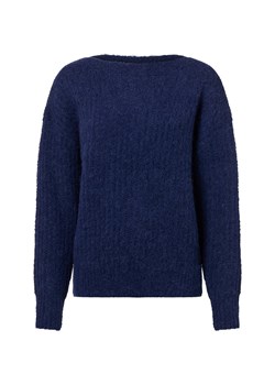 Fynch-Hatton Sweter damski z zawartością alpaki i wełny Kobiety granatowy marmurkowy ze sklepu vangraaf w kategorii Swetry damskie - zdjęcie 187346417