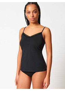 SKINY Kamizelka damska Kobiety czarny jednolity ze sklepu vangraaf w kategorii Podkoszulki i halki - zdjęcie 187346448