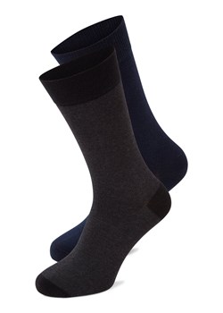 Finshley & Harding Skarpety w 2-paku Mężczyźni granatowy jednolity ze sklepu vangraaf w kategorii Skarpetki męskie - zdjęcie 187346465