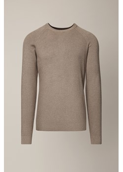 Sweter Beżowy z Wiskozą Baldir ze sklepu Lancerto S.A. w kategorii Swetry męskie - zdjęcie 187346579