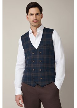 Kamizelka Granatowa w Kratę Tartan Bolcena ze sklepu Lancerto S.A. w kategorii Kamizelki męskie - zdjęcie 187346586