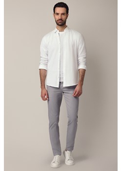Spodnie Jasnoszare Chino z Bawełną Maroko ze sklepu Lancerto S.A. w kategorii Spodnie męskie - zdjęcie 187346595