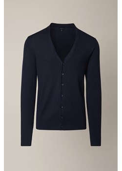 Kardigan Granatowy z Wiskozą Elva ze sklepu Lancerto S.A. w kategorii Swetry męskie - zdjęcie 187346617