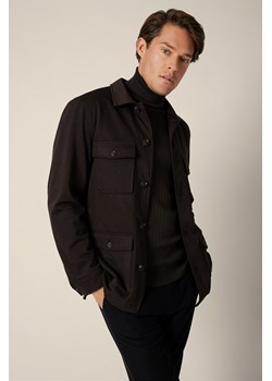 Kurtka Koszulowa Brązowa Lunaria ze sklepu Lancerto S.A. w kategorii Kurtki męskie - zdjęcie 187346675