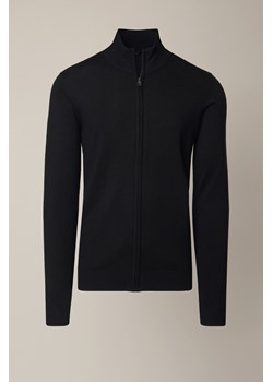 Sweter Czarny Rozpinany z Wiskozą Riki ze sklepu Lancerto S.A. w kategorii Swetry męskie - zdjęcie 187346716