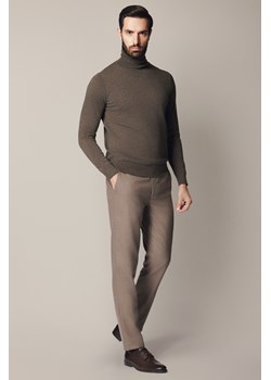 Spodnie Beżowe z Elastycznym Pasem Gennaro ze sklepu Lancerto S.A. w kategorii Spodnie męskie - zdjęcie 187346739