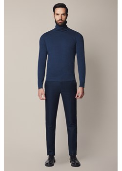 Spodnie Granatowe z Elastycznym Pasem Umberto ze sklepu Lancerto S.A. w kategorii Spodnie męskie - zdjęcie 187346749