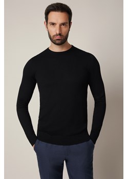 Sweter Czarny z Wiskozą Luell ze sklepu Lancerto S.A. w kategorii Swetry męskie - zdjęcie 187346756