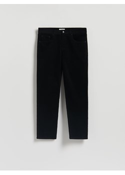 Reserved - Bawełniane spodnie slim fit - czarny ze sklepu Reserved w kategorii Spodnie męskie - zdjęcie 187347326