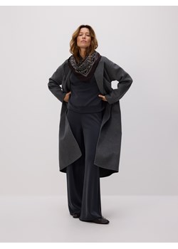 Reserved - Spodnie z modalem - granatowy ze sklepu Reserved w kategorii Spodnie damskie - zdjęcie 187347495