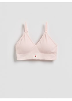 Reserved - Miękki biustonosz - pastelowy róż ze sklepu Reserved w kategorii Biustonosze - zdjęcie 187347608